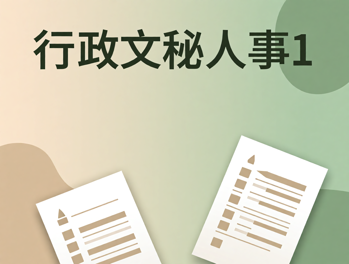 行政助理简历模板封面
