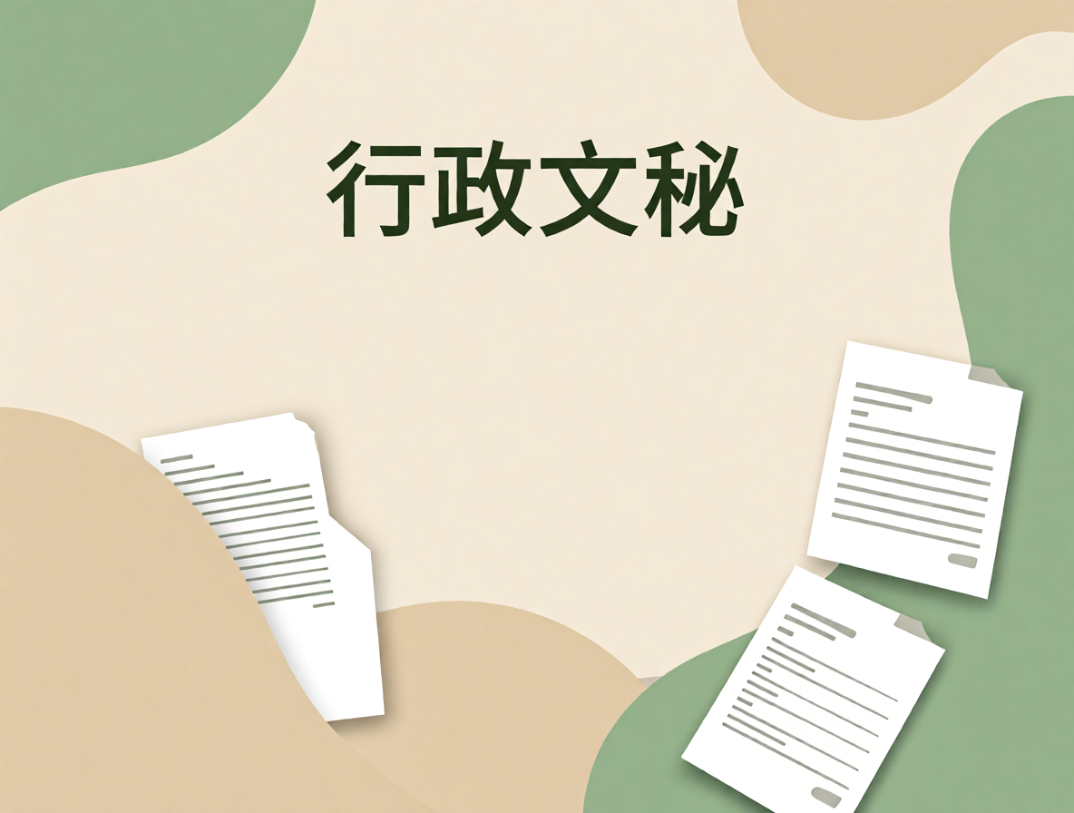 行政助理简历模板封面